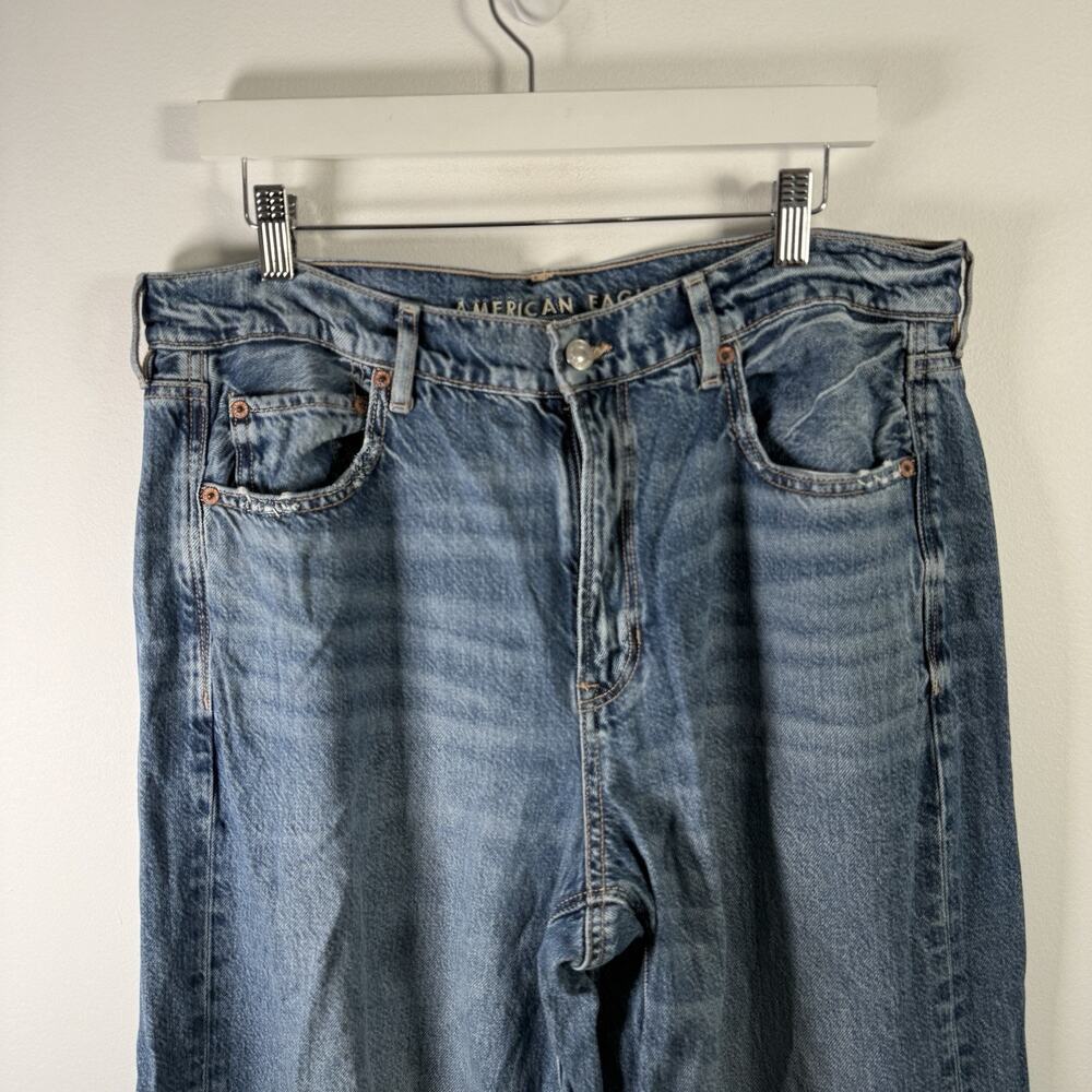 American Eagle Outfitters Light Blue Wide Leg Jeans - Picture 3 of 11